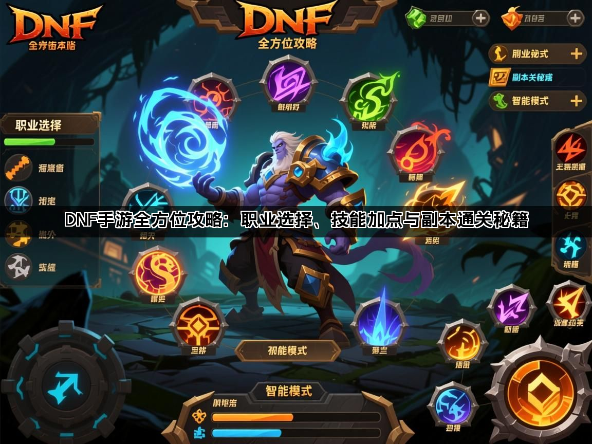 DNF手游全方位攻略：职业选择、技能加点与副本通关秘籍(图1)
