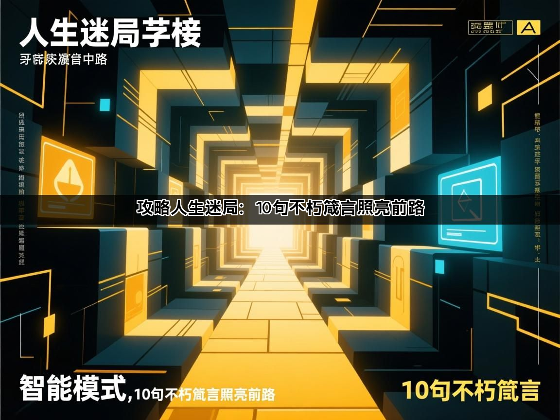 攻略人生迷局：10句不朽箴言照亮前路